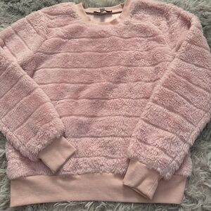 Women’s Pink Fuzzy Sweater